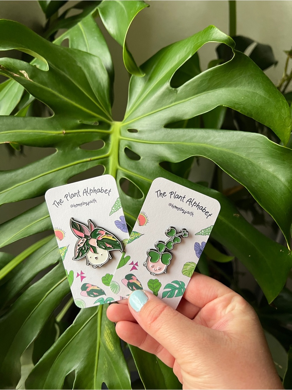 Fun Plant-Themed Enamel Pin Set
